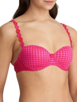 MARIE JO Avero Padded Balcony Bra - Electric Pink -FREYA Shop 0100419elp 20side