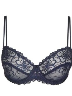 MARIE JO Jane Horizontal Seam Balcony Bra - Velvet Blue -FREYA Shop 0101332vel 20plain