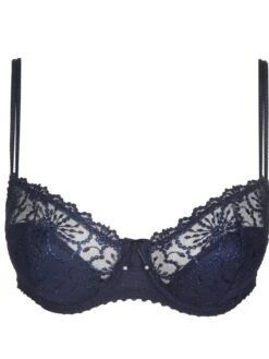 MARIE JO Jane Half Padded Balcony Bra - Velvet Blue -FREYA Shop 0101335vel 20plain