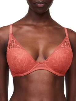Passionata Thelma Plunge T-Shirt Bra - Orange Brule