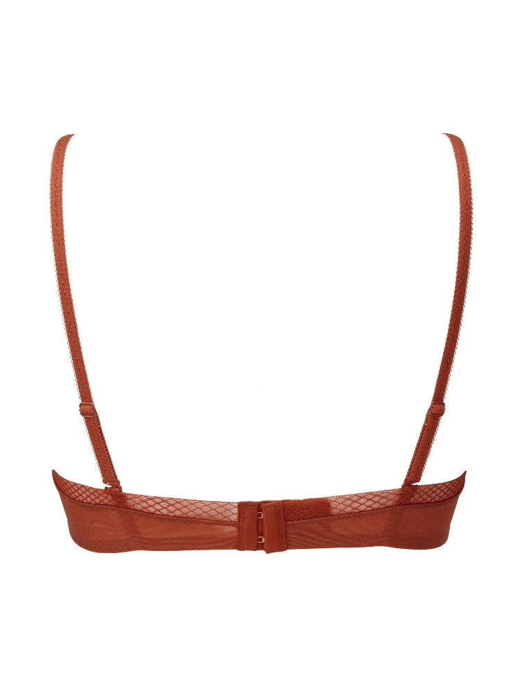 Gossard Glossies Sheer Moulded Bra - Cayenne 6 Gossard Glossies Sheer Moulded Bra - Cayenne - Image 4