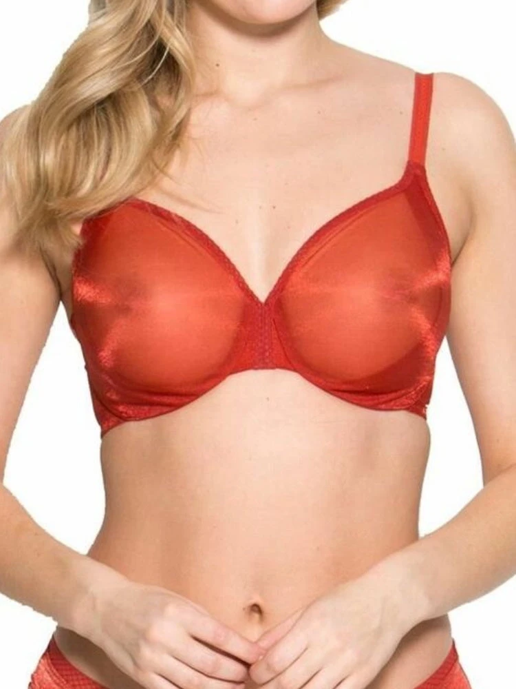 Gossard Glossies Sheer Moulded Bra - Cayenne 3 Gossard Glossies Sheer Moulded Bra - Cayenne