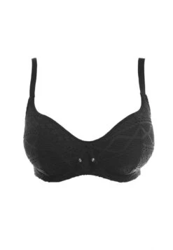 FREYA Sundance Sweetheart Bikini Top - Black -FREYA Shop BraForMe AS3970 BLK Freya Swim Sundance Black Underwired Padded Sweetheart Bikini Top P