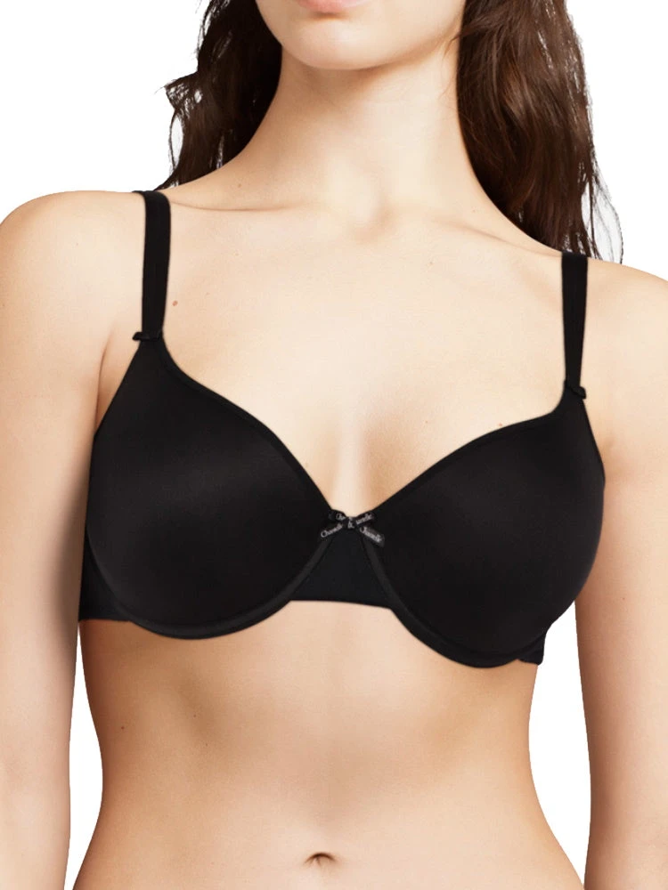 Chantelle Basic Invisible T-Shirt Bra - Black 3 Chantelle Basic Invisible T-Shirt Bra - Black