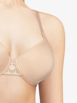Chantelle Day To Night T-Shirt Bra - Golden Beige -FREYA Shop BraForMe Chantelle Lingerie Day to Night Memory Bra C15F60 01N S