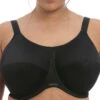 ELOMI Energise Sports Bra - Black 2 ELOMI Energise Sports Bra - Black -FREYA Shop BraForMe Elomi Lingerie Energise 8041 BLK F