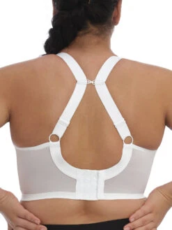 ELOMI Energise Sports Bra - White -FREYA Shop BraForMe Elomi Lingerie Energise 8041 WHI B