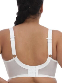 ELOMI Energise Sports Bra - White -FREYA Shop BraForMe Elomi Lingerie Energise 8041 WHI B1