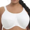 ELOMI Energise Sports Bra - White -FREYA Shop BraForMe Elomi Lingerie Energise 8041 WHI F