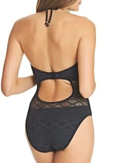 FREYA Sundance High Neck Swimsuit - Black -FREYA Shop BraForMe Freya Sundance High Neck Swimsuit AS3974BLK Black B