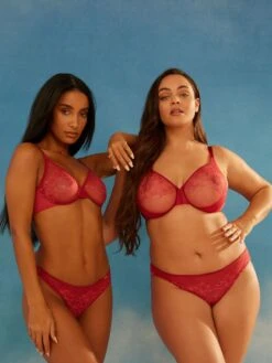 Gossard Glossies Lace Sheer Moulded Bra - Raspberry Blush -FREYA Shop BraForMe Gossard Lingerie Glossies Lace 13001 RPB Raspberry Blush LS