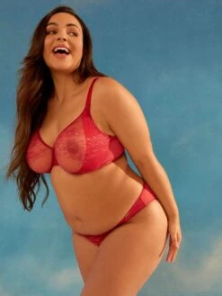 Gossard Glossies Lace Sheer Moulded Bra - Raspberry Blush -FREYA Shop BraForMe Gossard Lingerie Glossies Lace 13001 RPB Raspberry Blush LS2