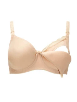 FREYA Pure Nursing Drop Cup Bra - Nude -FREYA Shop BraForMe Pure AA1581 UW Moulded Nursing Bra NUE Nude P