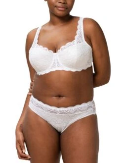 Triumph Amourette 300 WHP Half Cup Bra - White -FREYA Shop BraForMe Triumph Amourette WHP 300 X White 0003 Full