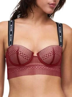 Chantelle No Icons Bandeau Foam Bra - Raspberry