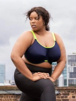 ELOMI Energise Sports Bra - Navy -FREYA Shop EL8041 NAY10