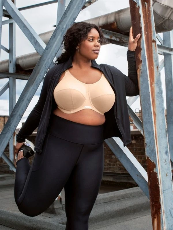 ELOMI Energise Sports Bra - Nude 4 ELOMI Energise Sports Bra - Nude - Image 2