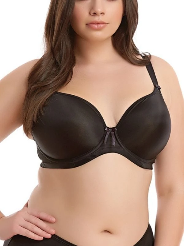 ELOMI Bijou Banded Moulded Plunge T-Shirt Bra - Black 3 ELOMI Bijou Banded Moulded Plunge T-Shirt Bra - Black