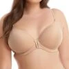 ELOMI Bijou Banded Moulded Plunge T-Shirt Bra - Sand