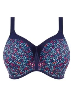 ELOMI Energise Sports Bra - Navy Geo -FREYA Shop Elomi Energise Navy Geo Product