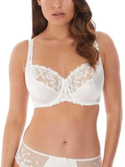 FANTASIE Belle Balcony Bra - White 9 FANTASIE Belle Balcony Bra - White -FREYA Shop Fantasie Belle Underwired Bra 6010 White Front