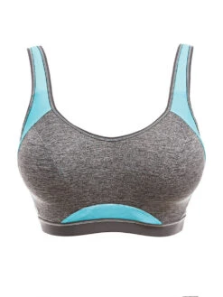 FREYA Epic Moulded Crop Top Sports Bra - Carbon -FREYA Shop Freya Epic 4004 Carbon No Model