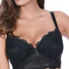 Freya Fancies Longline Plunge Bra - Black -FREYA Shop Freya Fancies 1014 Black Front