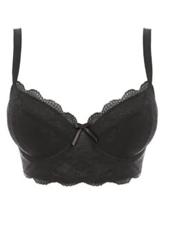 Freya Fancies Longline Plunge Bra - Black -FREYA Shop Freya Fancies 1014 Black No Model