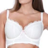 Freya Fancies Longline Plunge Bra - White -FREYA Shop Freya Fancies 1014 White Front