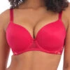 FREYA Awakening Demi Moulded Bra - Red -FREYA Shop aa5334 red freya lingerie awakening red underwired moulded demi t shirt bra f