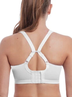 FREYA Dynamic Non-Wired Sports Bra - White 8 FREYA Dynamic Non-Wired Sports Bra - White -FREYA Shop ac4014 whe back freya active dynamic white soft sports bra