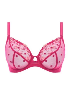 FREYA Awakening Demi Plunge Bra - Red -FREYA Shop awakening red uw plunge bra aa5331 cutout web aw21