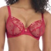 FREYA Awakening Demi Plunge Bra - Red -FREYA Shop awakening red uw plunge bra aa5331 f