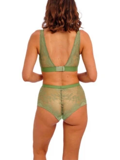 Wacoal Sensu Lace Non-Wired Bralette - Silk Green -FREYA Shop brafoeme wacoal sensu lace WE601203 GEN 2b