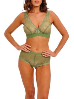 Wacoal Sensu Lace Non-Wired Bralette - Silk Green -FREYA Shop brafoeme wacoal sensu lace WE601203 GEN 2f