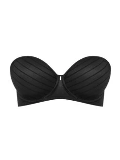 FREYA Cameo Strapless Moulded Bra - Black -FREYA Shop braforme aa3163 blk freya lingerie cameo black underwired deco strapless moulded bra p