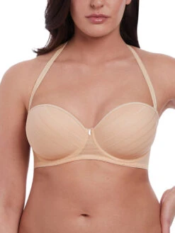 FREYA Cameo Strapless Moulded Bra - Sand -FREYA Shop braforme aa3163 sad freya lingerie cameo sand underwired deco strapless moulded bra f2