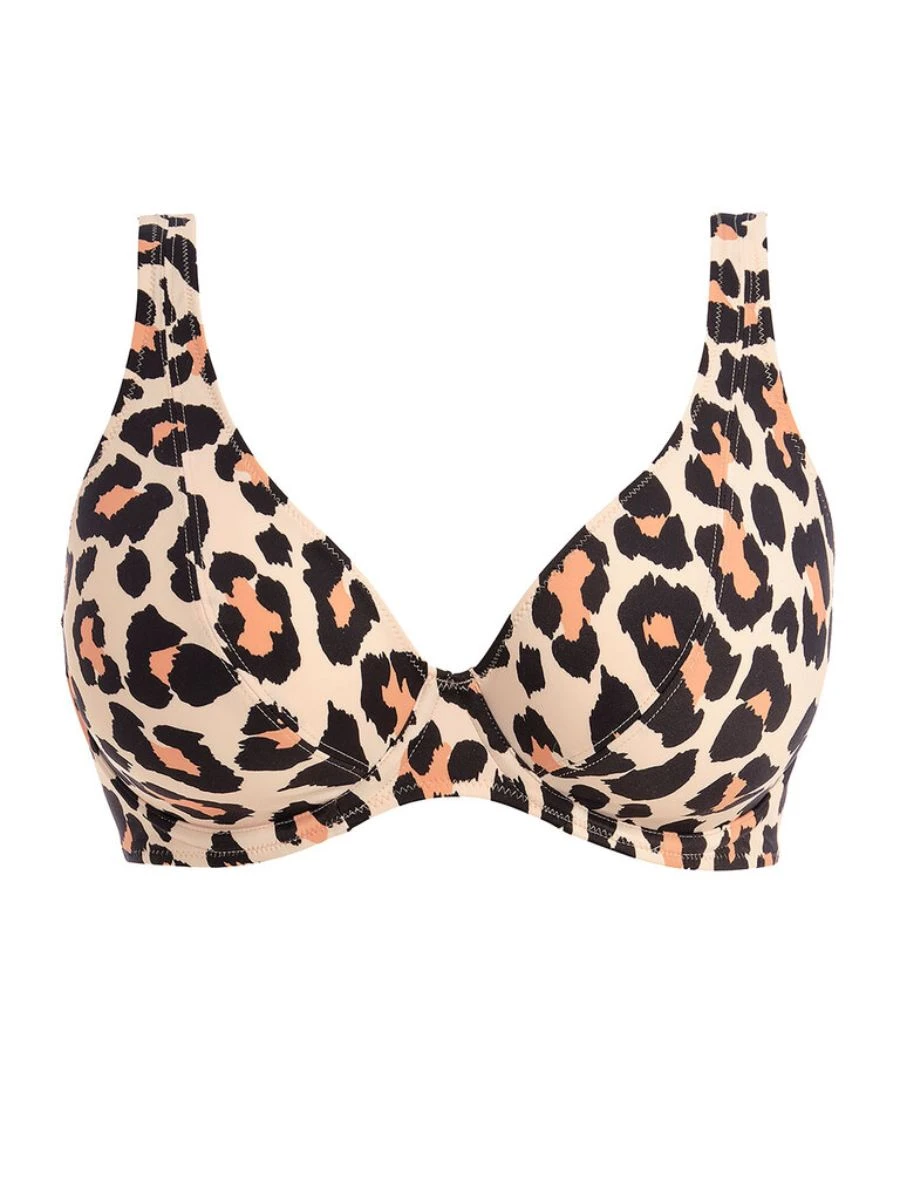 FREYA Animal Instinct High Apex Bikini Top - Natural 7 FREYA Animal Instinct High Apex Bikini Top - Natural - Image 5