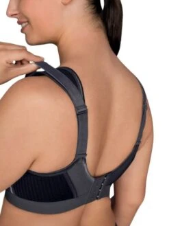 ANITA Extreme Control F-K Sports Bra - Black/Anthracite -FREYA Shop braforme anita active sports bra 5567 445 b