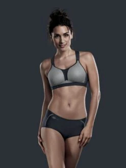 ANITA Dynamix Star Sports Bra - Heather Grey -FREYA Shop braforme anita active sports bras 5537 254 ls