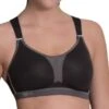 ANITA Dynamix Star Sports Bra - Black/Anthracite -FREYA Shop braforme anita active sports bras 5537 445 f