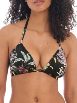 FREYA Tahiti Nights Triangle Bikini Top - Black