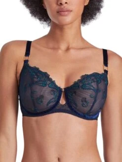 Aubade Velvet Memories Half Cup Bra - Twilight