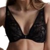 Aubade Coeur A Corps Underwired Triangle Bra - Noir -FREYA Shop braforme aubade coeur 20 c3 a0 20corps 1bn12 noir front
