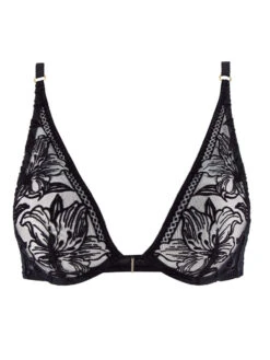 Aubade Coeur A Corps Underwired Triangle Bra - Noir -FREYA Shop braforme aubade coeur 20 c3 a0 20corps 1bn12 noir plain