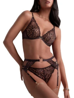 Aubade Crazy In Love Triangle Plunge Bra - Satin Brown -FREYA Shop braforme aubade crazy in love 5DF12 SATI 2f