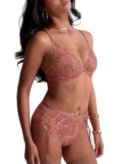 Aubade Crazy In Love Triangle Plunge Bra - Warm Pink -FREYA Shop braforme aubade crazy in love 5DF12 WARM 2f