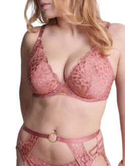 Aubade Crazy In Love Triangle Plunge Bra - Warm Pink -FREYA Shop braforme aubade crazy in love 5DF12 WARM 3f