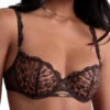 Aubade Crazy In Love Half Cup Bra - Satin Brown -FREYA Shop braforme aubade crazy in love 5DF14 SATI f
