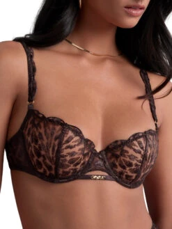 Aubade Crazy In Love Half Cup Bra - Satin Brown